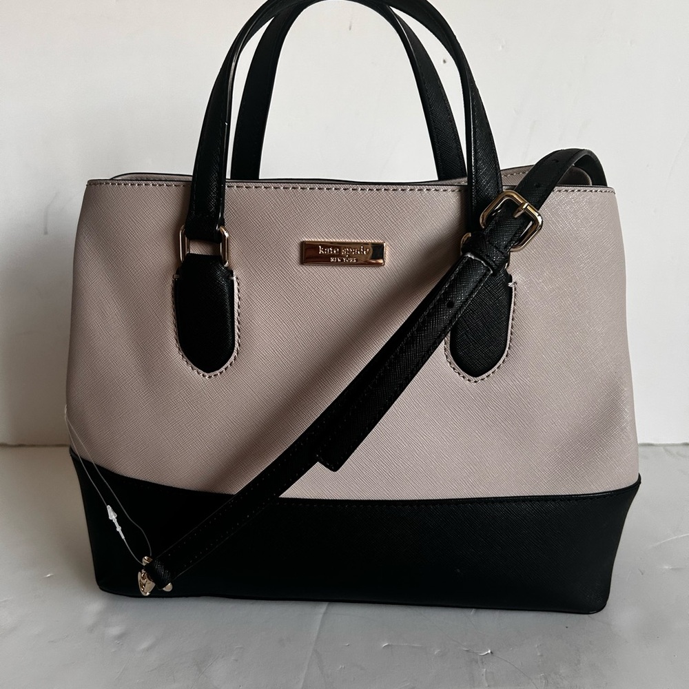 Kate Spade Black and Tan Satchel